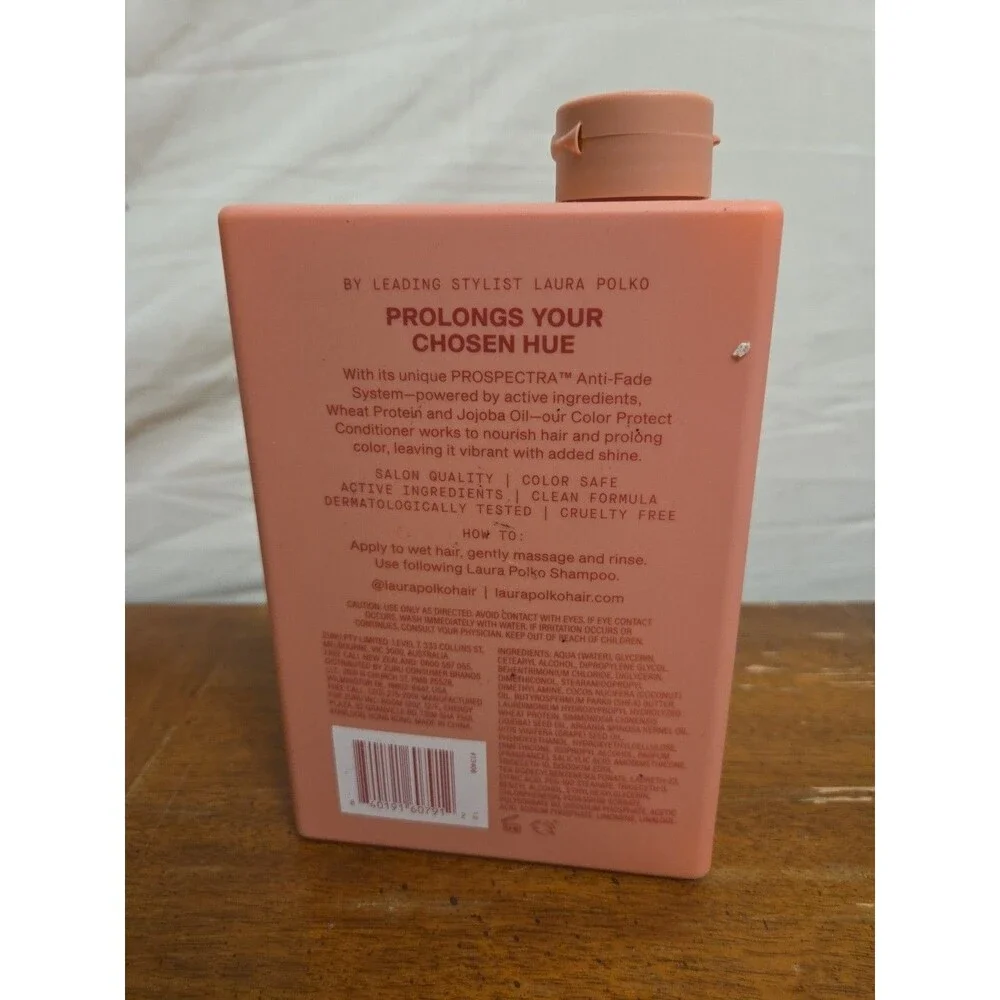 Laura Polko Color Protect Conditioner 13.5 Oz Prospectra Anti Fade New